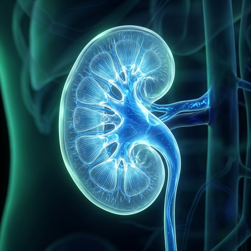 Healthy Cleared Kidney with Restored Urinary Flow